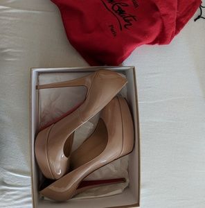 Christian Louboutin Beige Platform Pumps